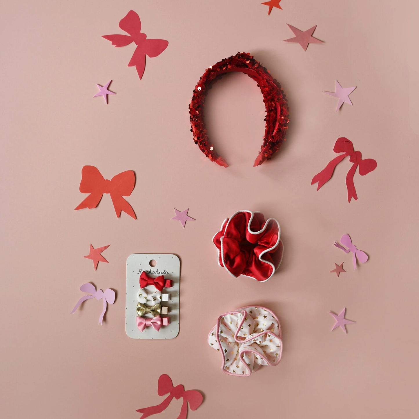 Rockahula Sequin Velvet Headband - Red