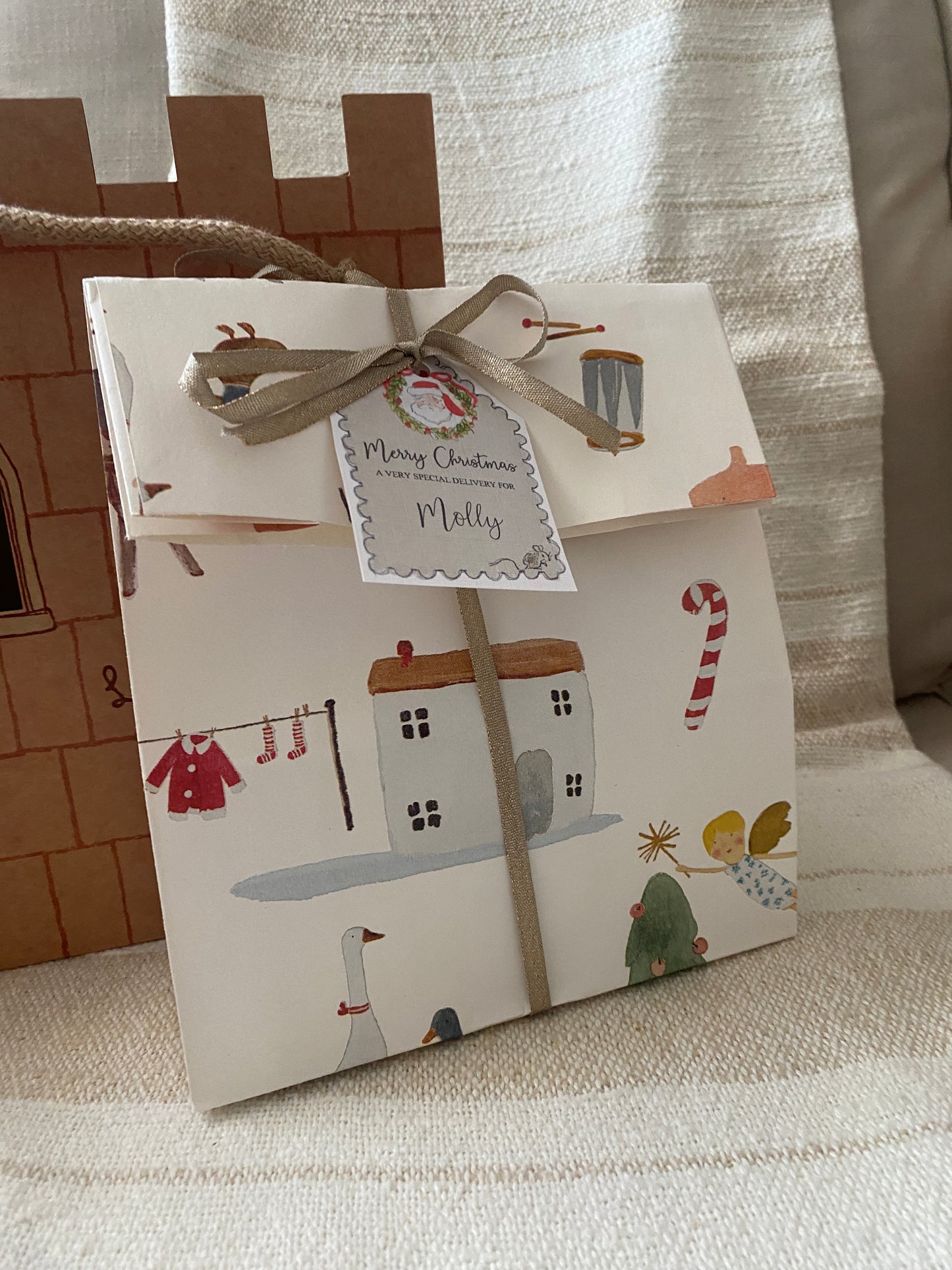 Maileg Personalised Christmas Gift Wrapping, Medium