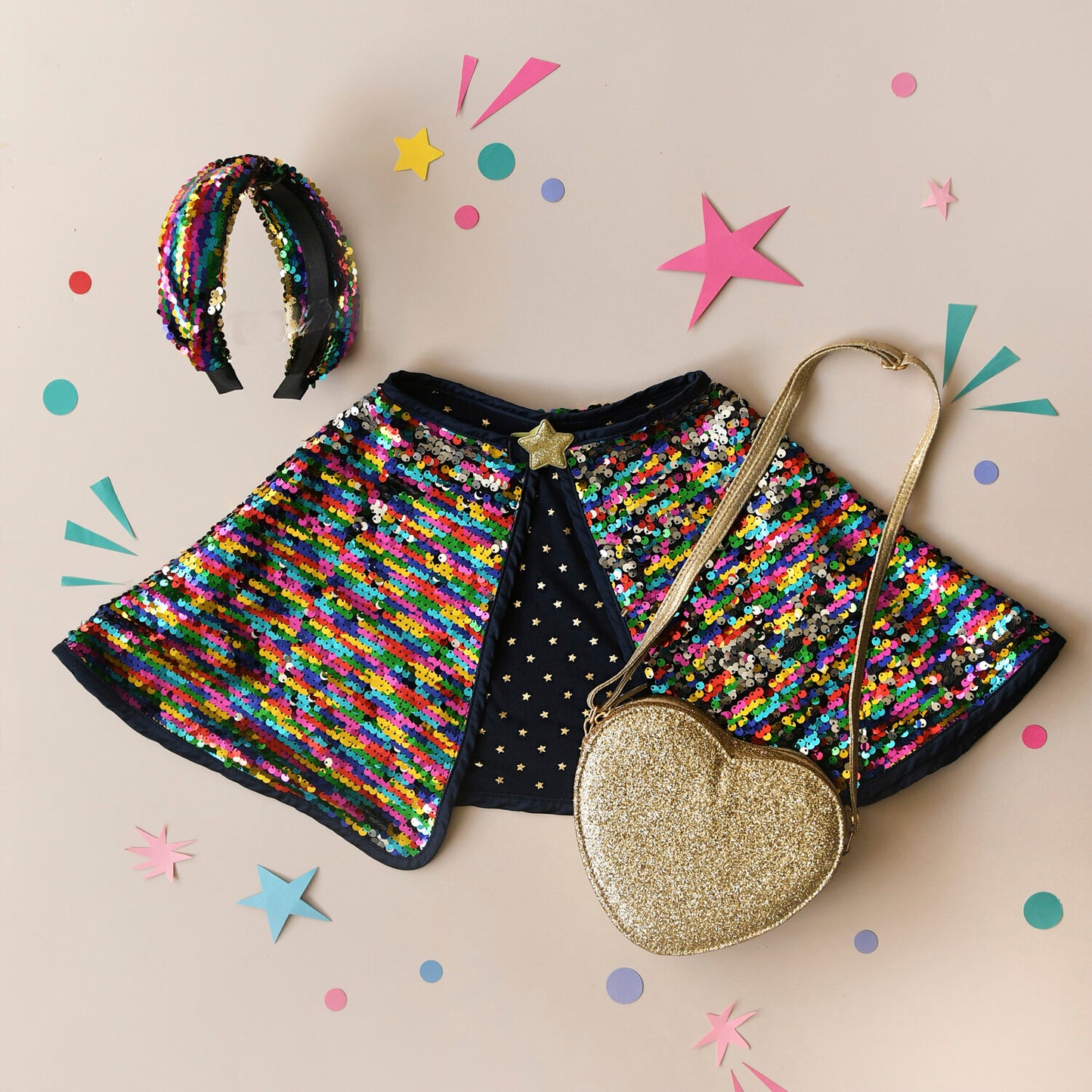 Rockahula Love Heart Gold Glitter Bag