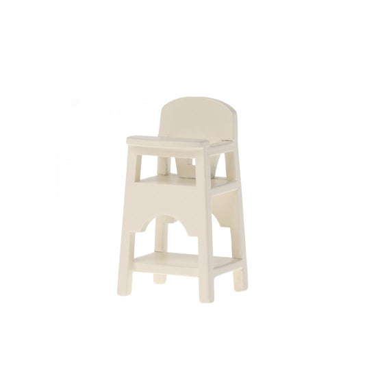 Maileg Baby High chair, Mouse, Off White
