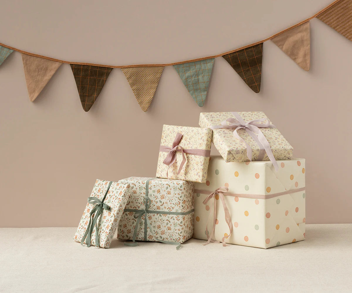 Maileg Gift wrap, 10m - Merle