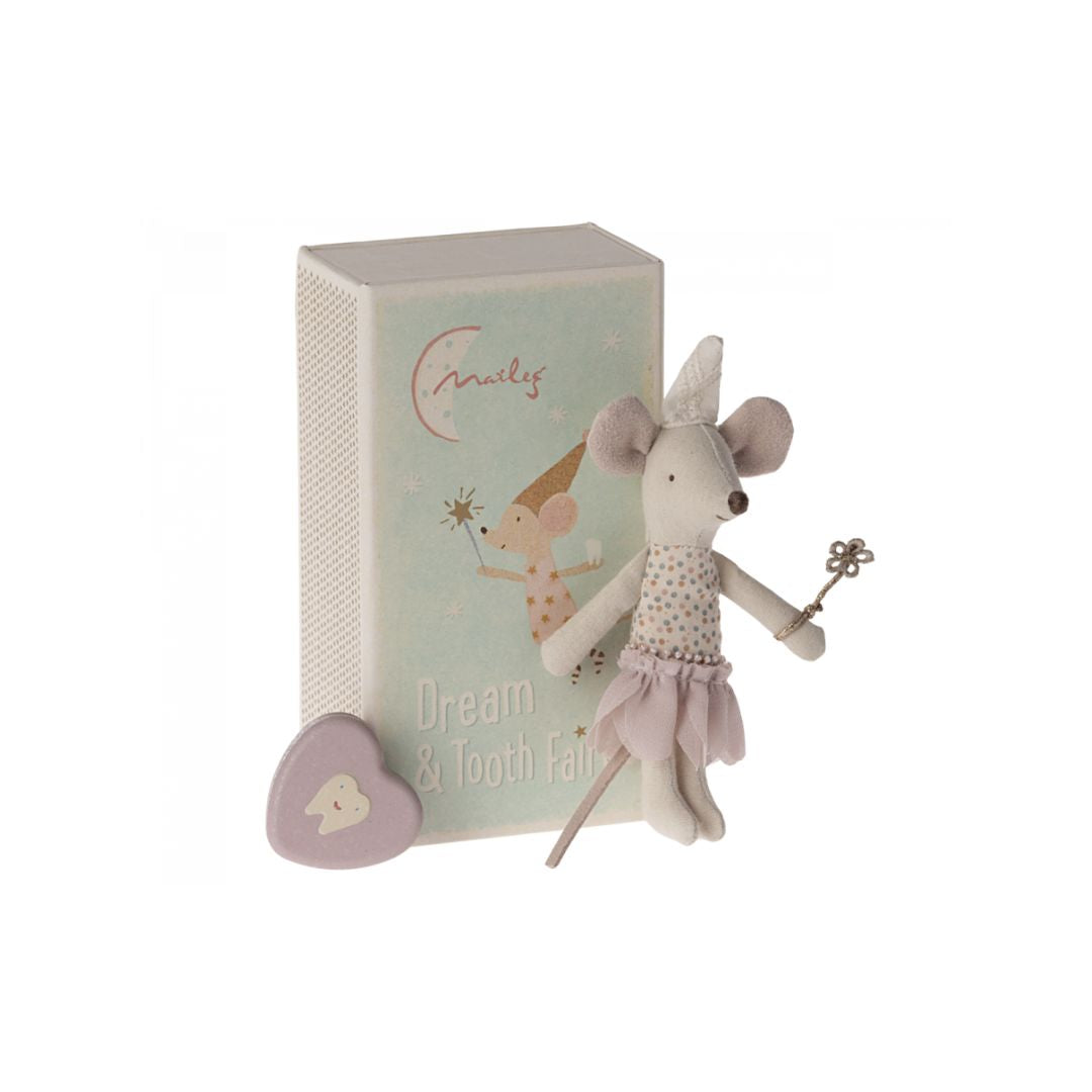 Maileg Tooth Fairy Mouse in a Matchbox, little sister