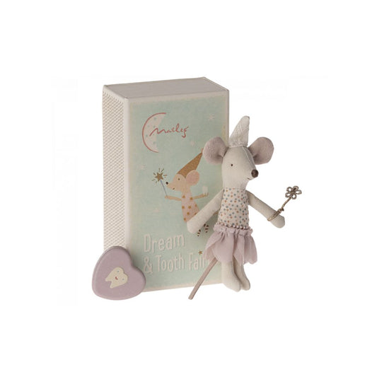 Maileg SS24 Tooth Fairy Mouse in a Matchbox, Rose