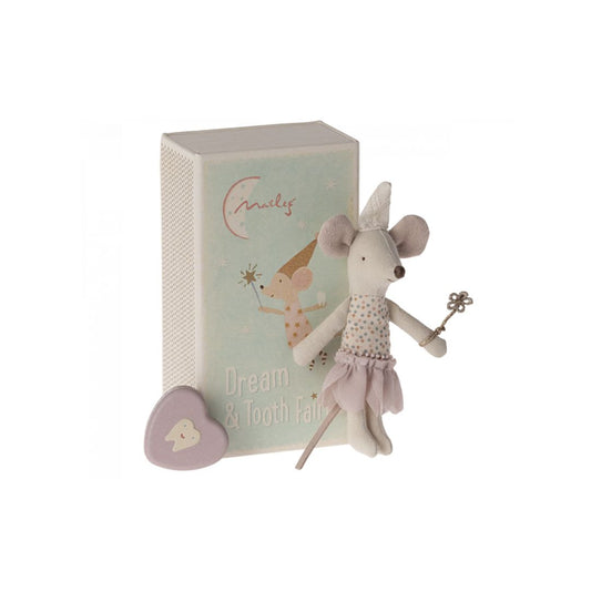 Maileg SS24 Tooth Fairy Mouse in a Matchbox, little sister