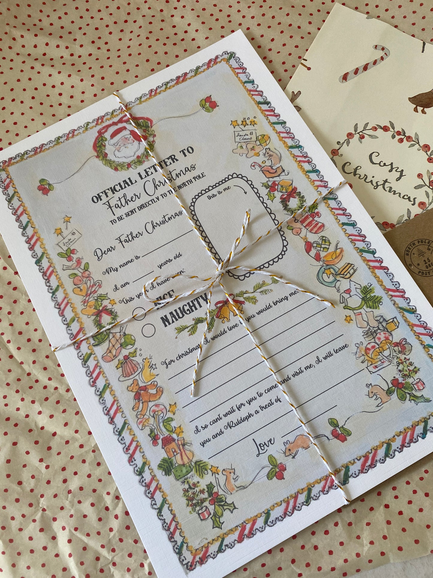 Official Letter to Father Christmas, Customisable