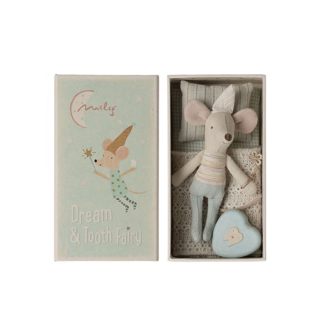 Maileg SS24 Tooth Fairy Mouse in a Matchbox, little brother (DUE END JUNE)