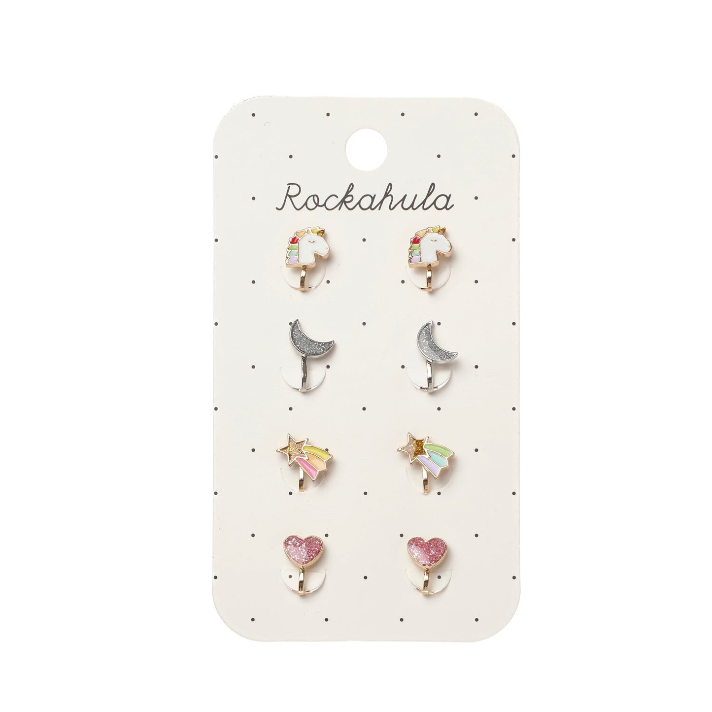 Rockahula Rainbow Unicorn Clip On Earrings