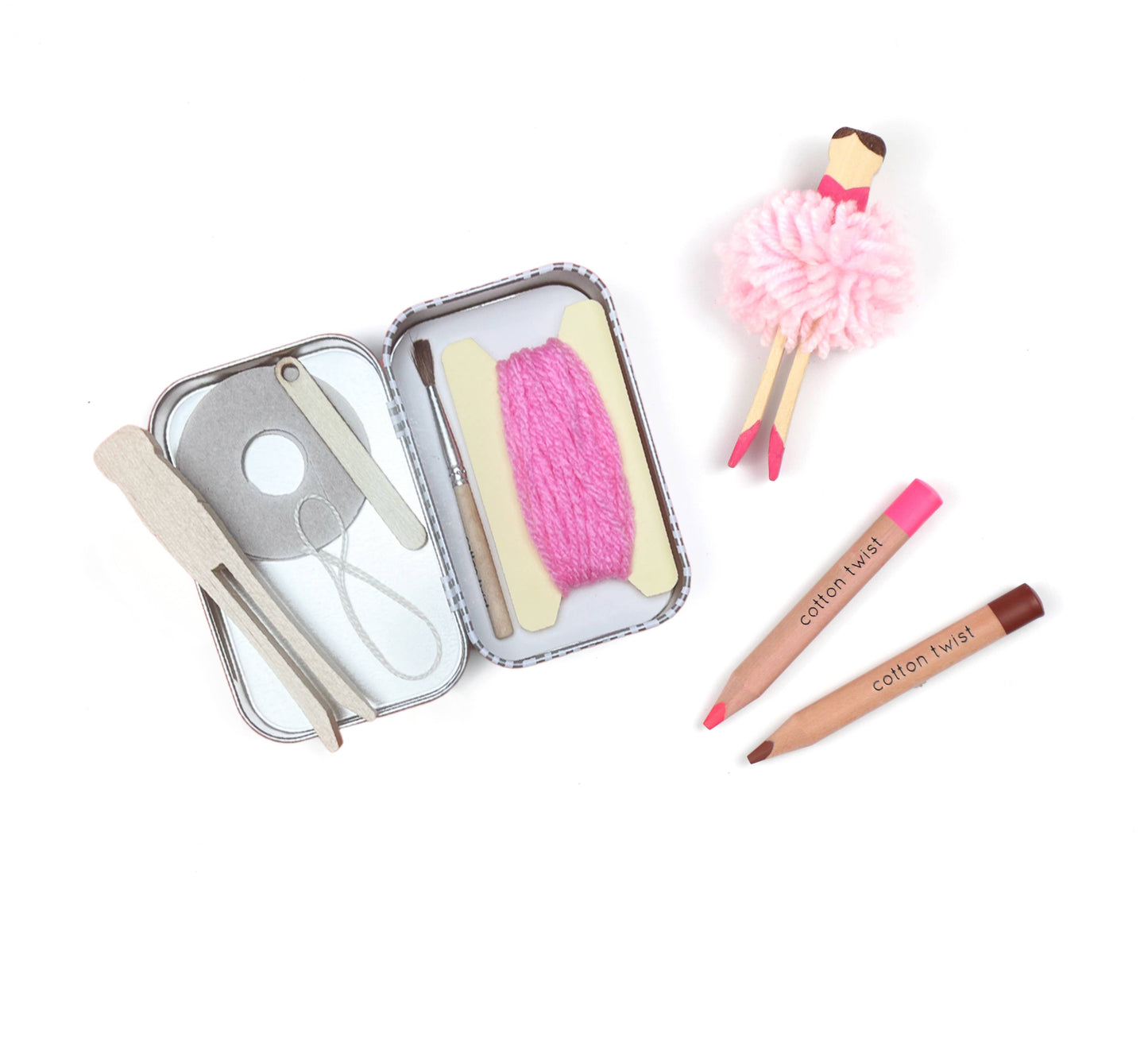 Cotton Twist Make Your Own Pom Pom Ballerina Gift Kit