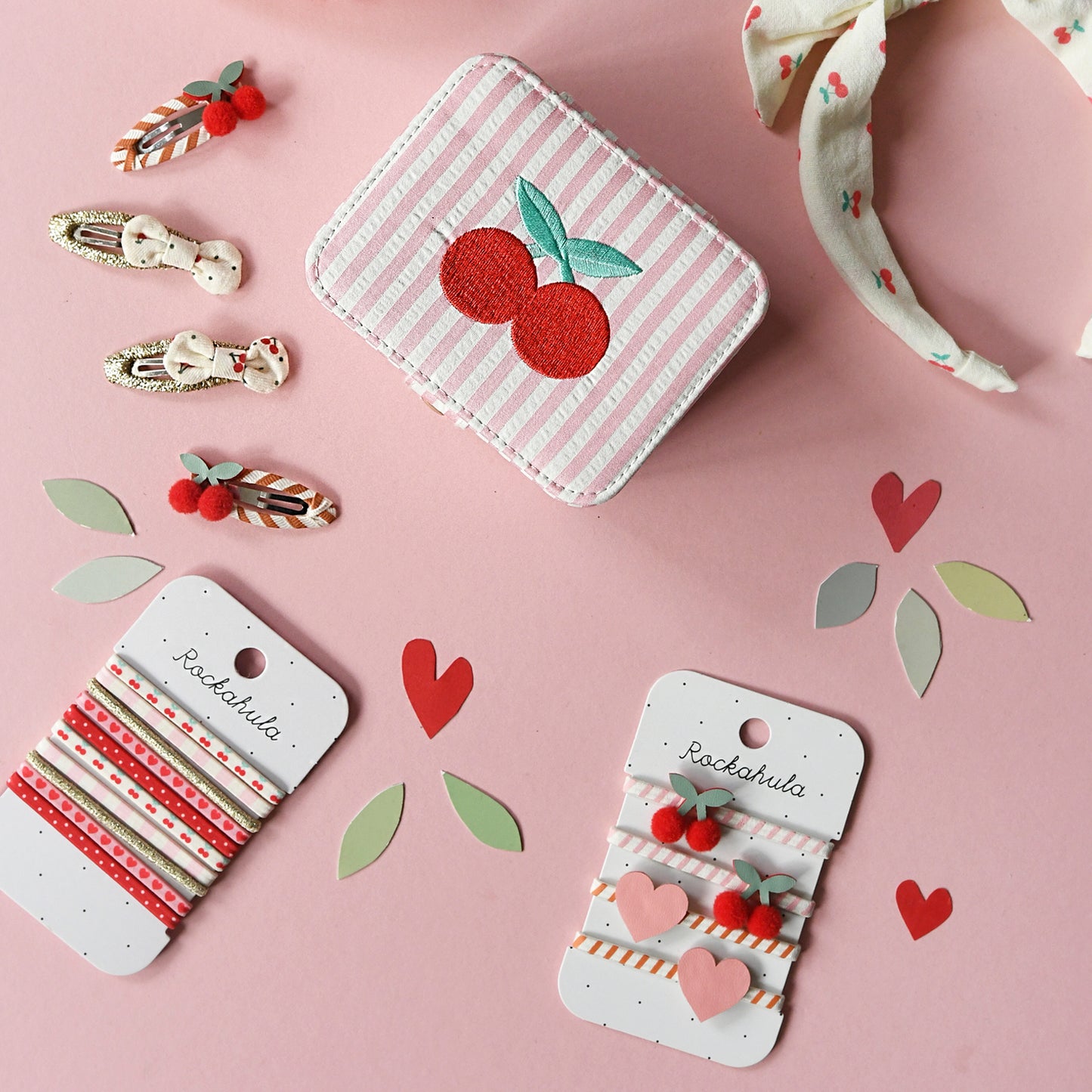 Rockahula Stripy Cherry Jewellery Box