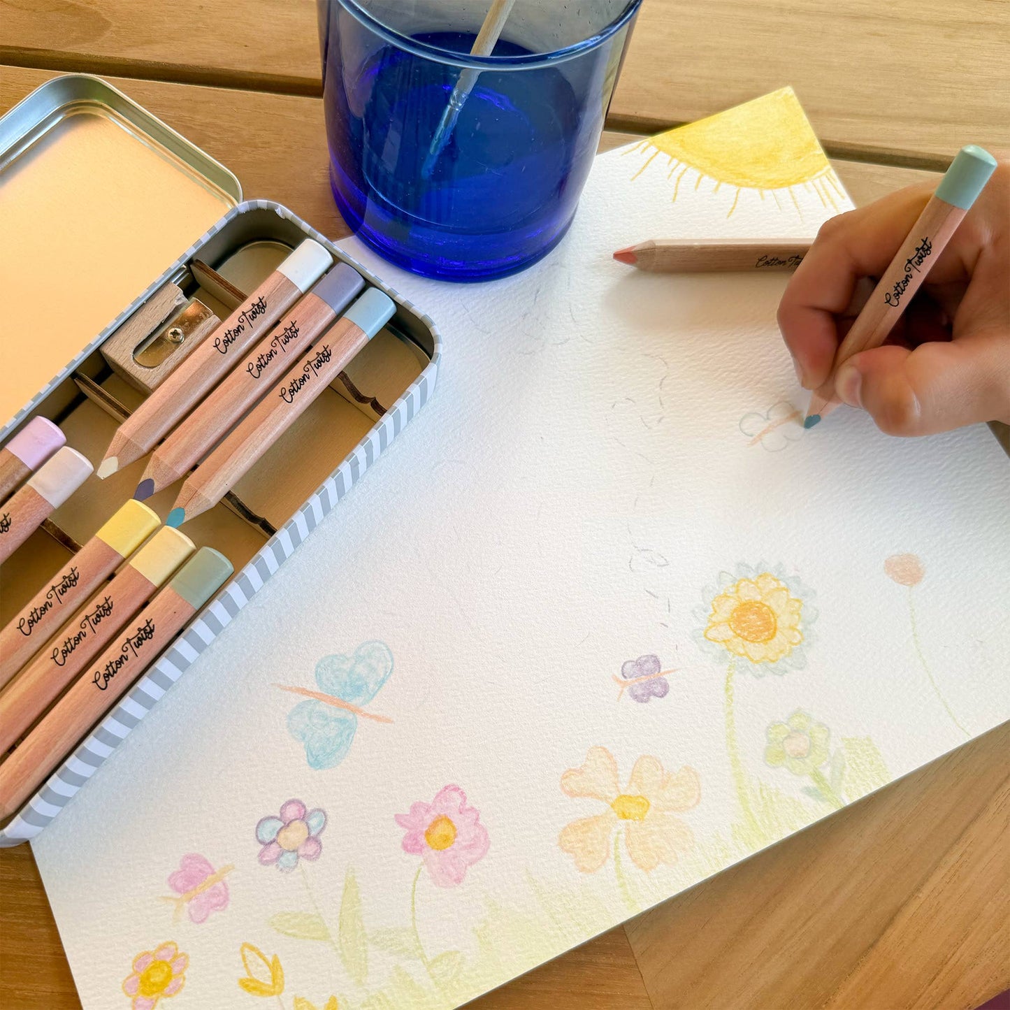 Cotton Twist Pastel Mix Watercolour Pencils Set