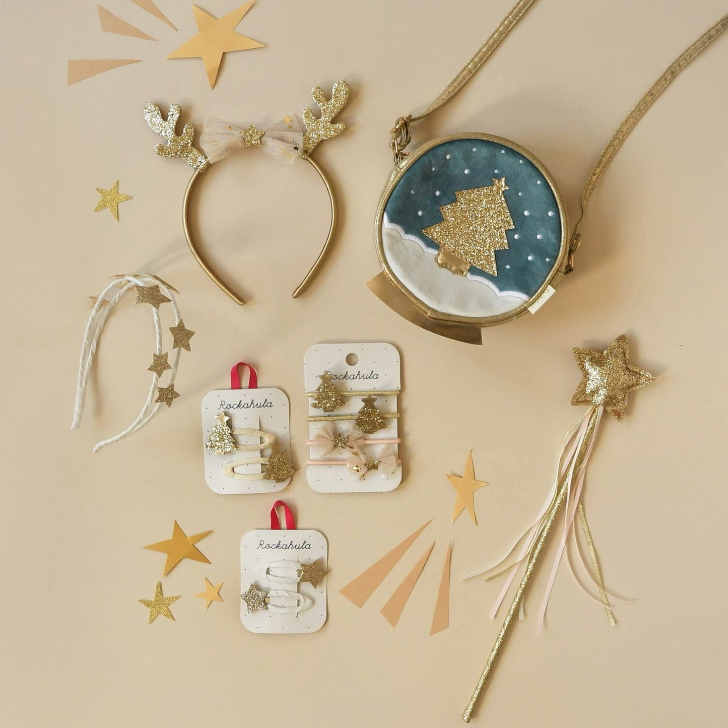 Rockahula Magical Golden Christmas Tree Ponies