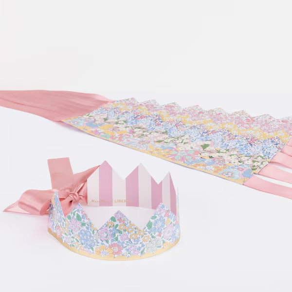 Meri Meri x Liberty Party Crowns ( 8 pack )