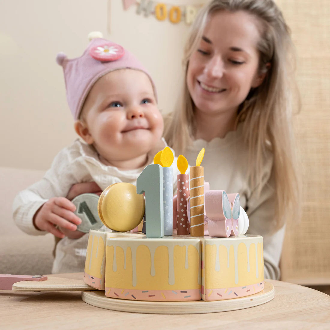 Little Dutch Birthday Crown with Numbers - Pink