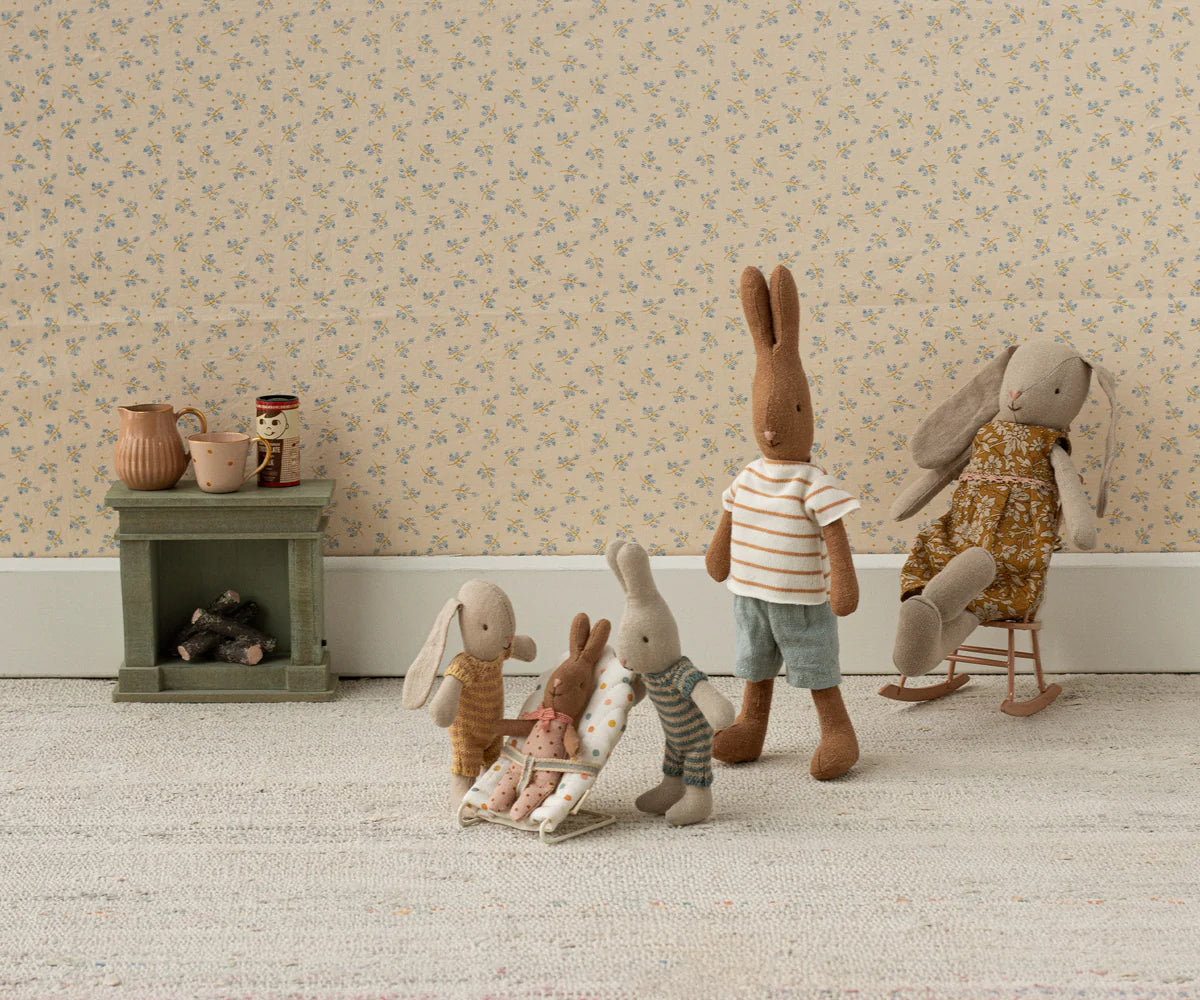 Maileg Baby Bouncer Babysitter Chair, MY - Multi dots