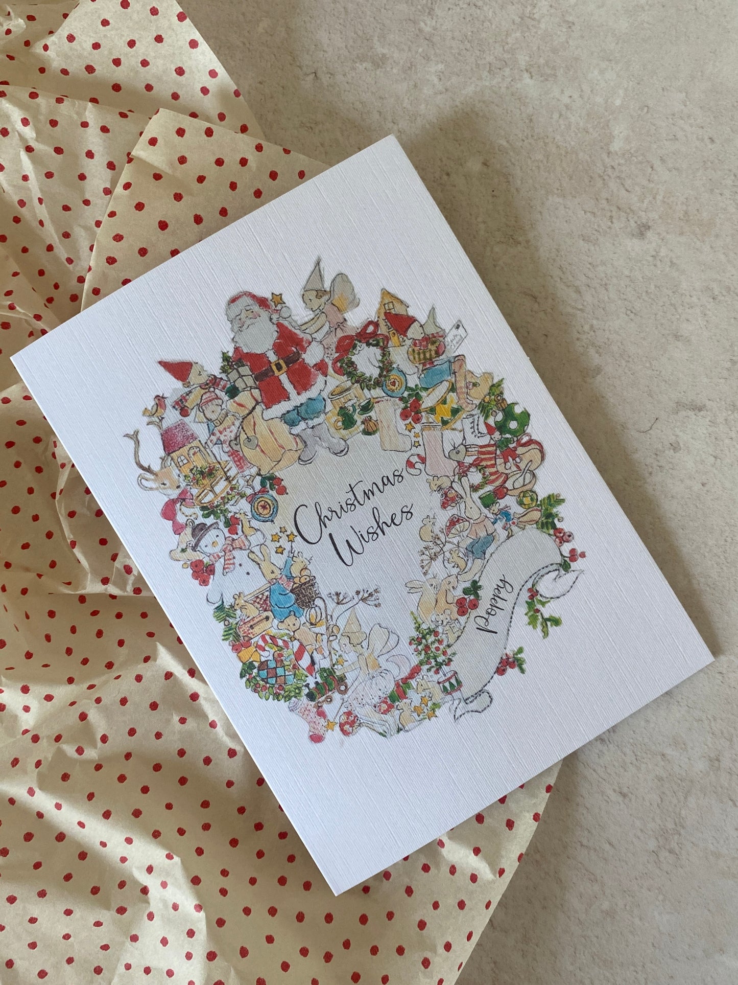 Personalised Whimsical Christmas Card