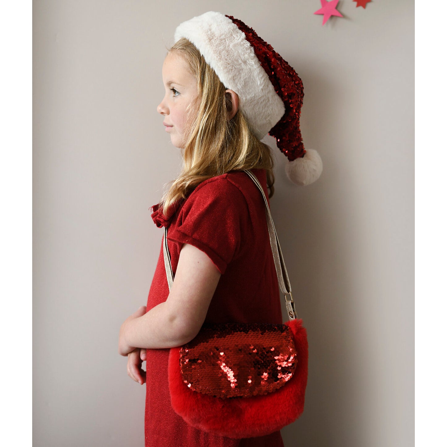 Rockahula Sequin Velvet Santa Hat