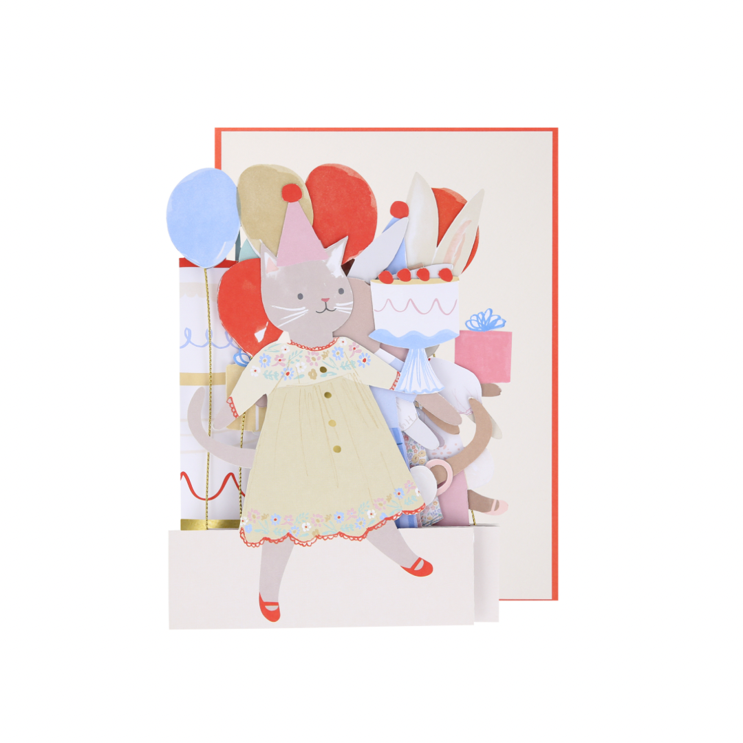 Meri Meri Animal Friends Parade Concertina Card