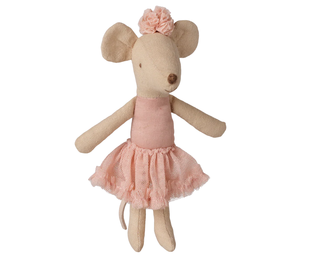Maileg Ballerina mouse, Big sister - Light heather