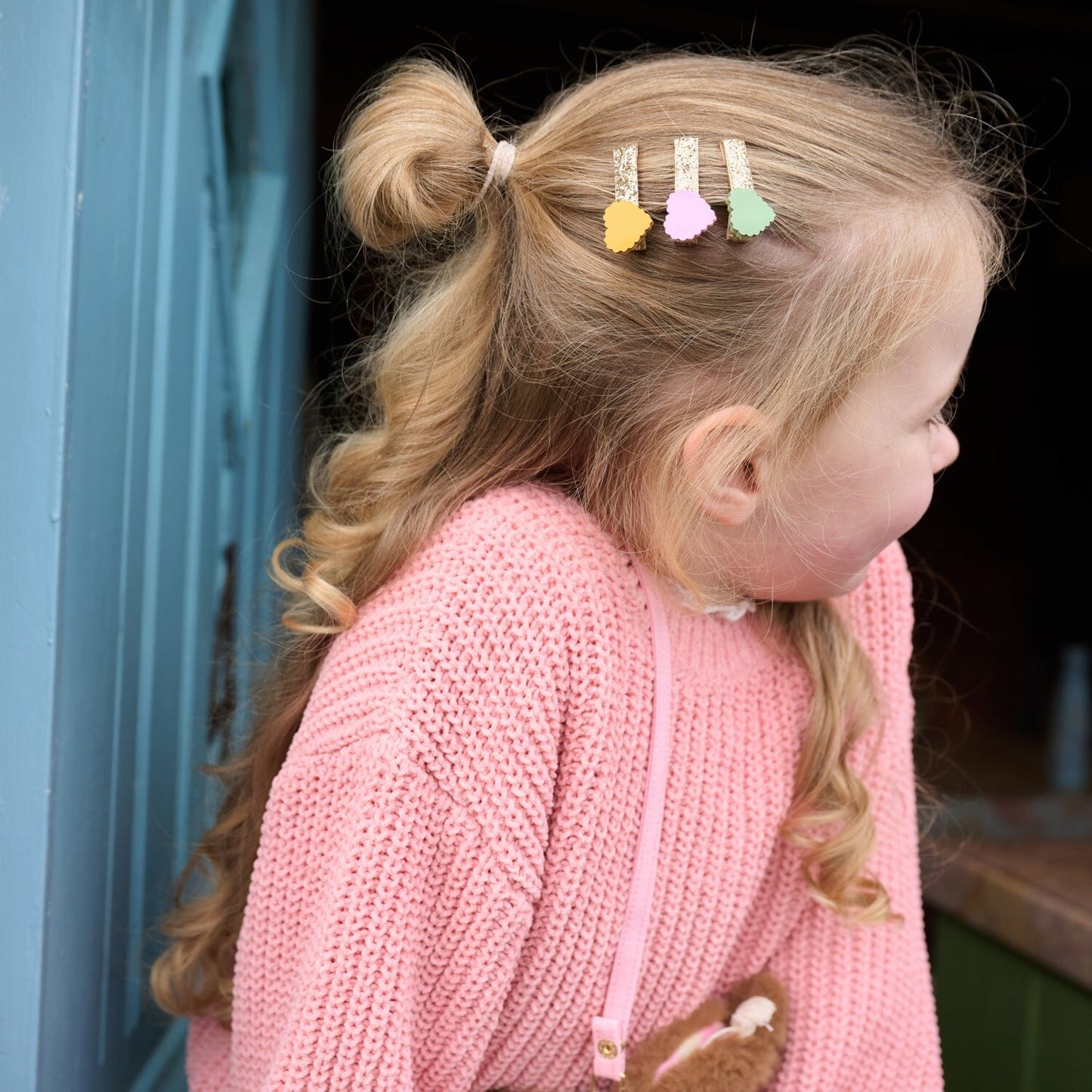 Rockahula Scallop Heart Mini Clip Set