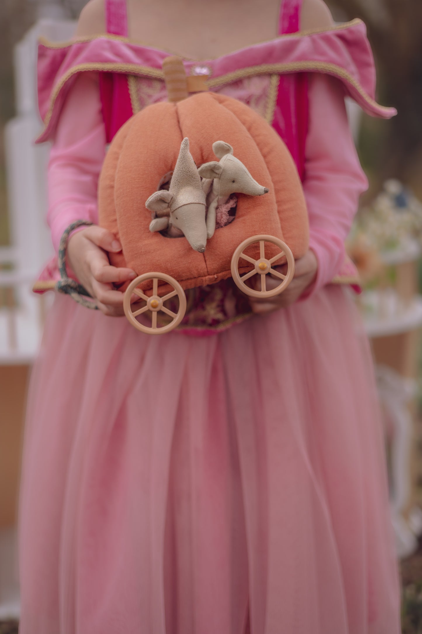 Maileg Pumpkin Carriage, Mouse