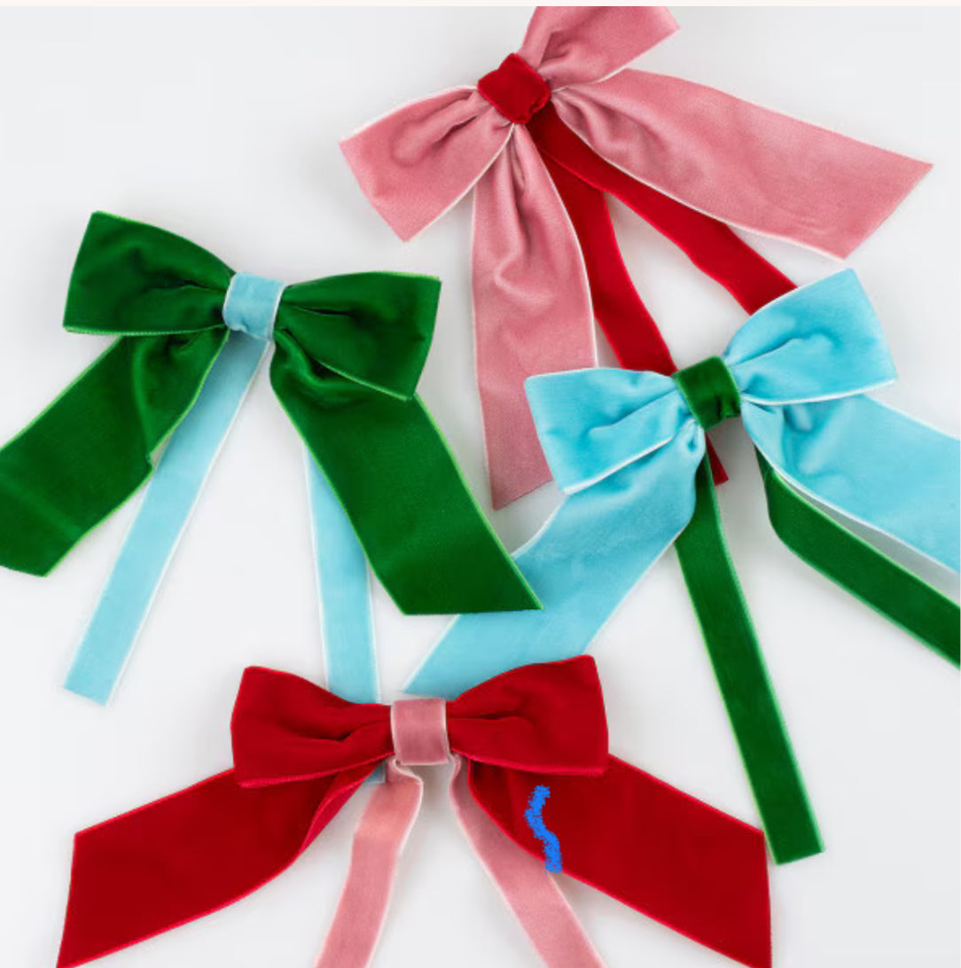 Meri Meri Decorative Velvet Bows (x 4)