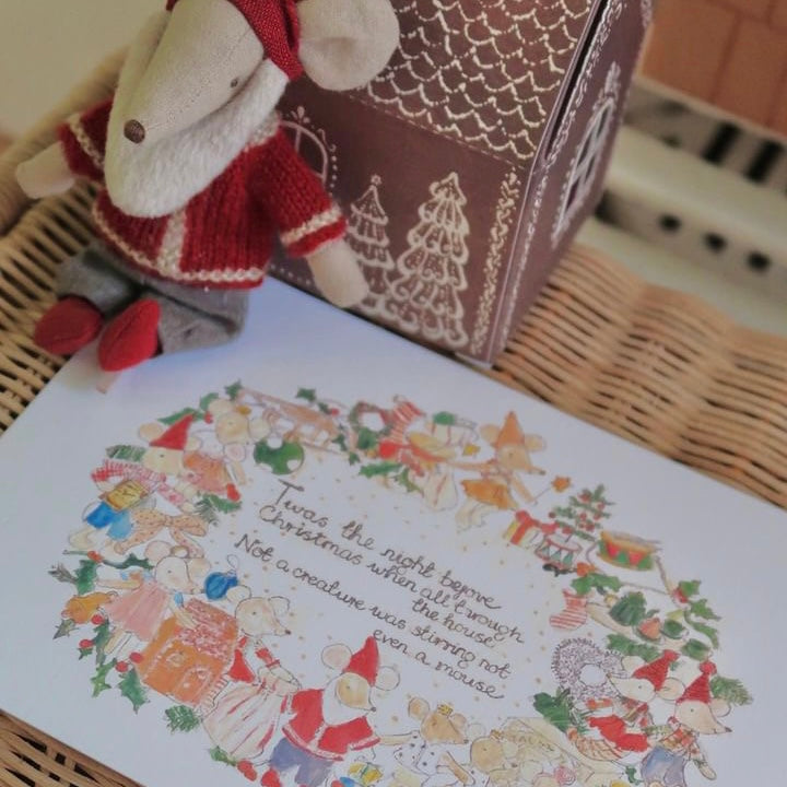 Maileg exclusive Christmas print