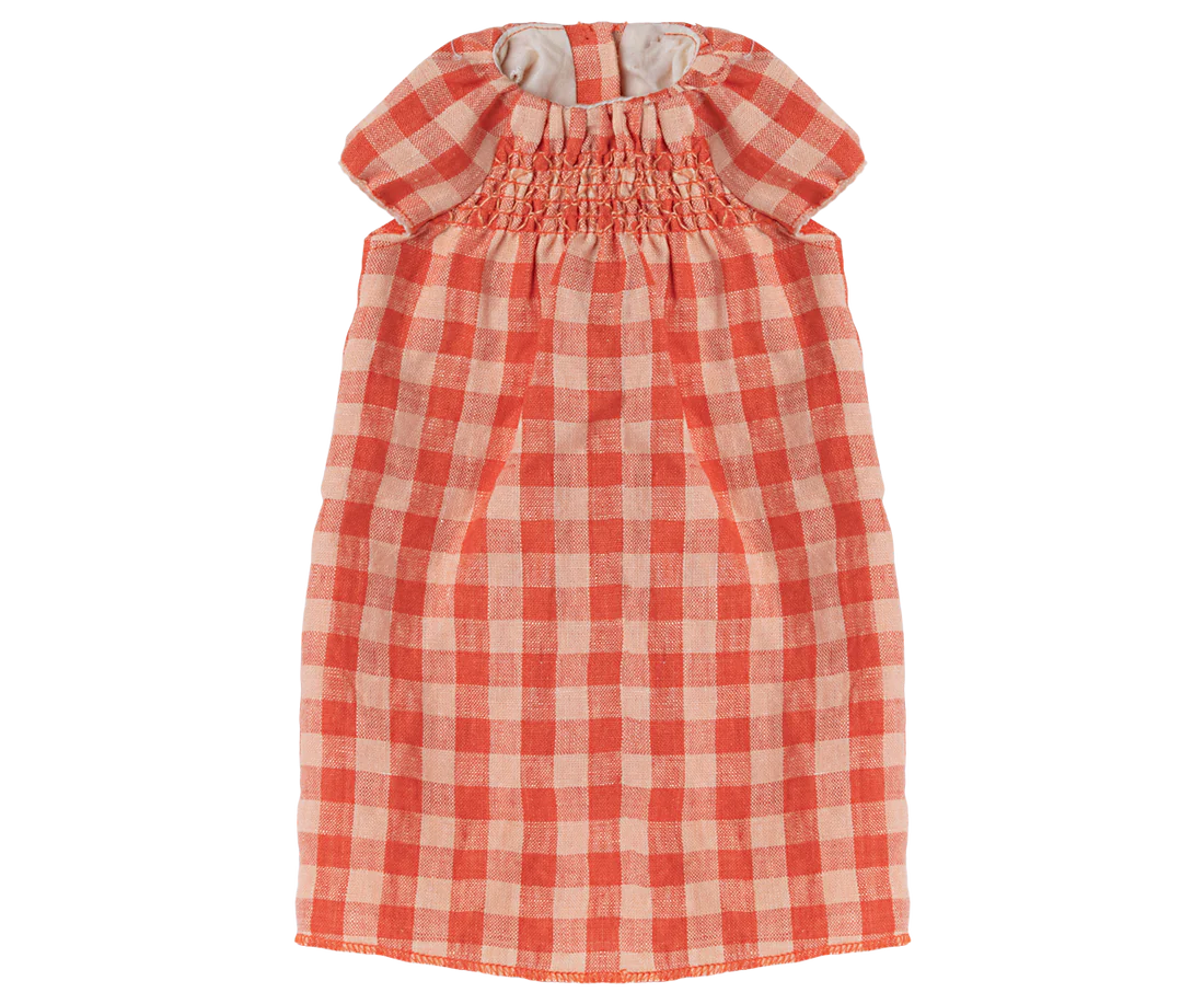 Maileg Bunny gingham dress, size 5