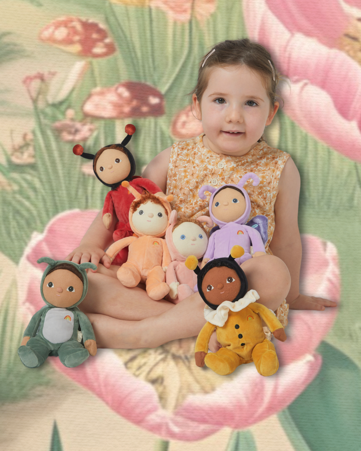 Olli Ella Dinky Dinkum Dolls - Betty Butterfly - Purple