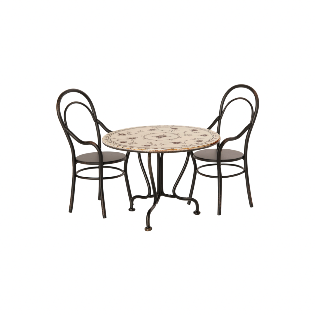 Maileg Dining Table Set with 2 Chairs