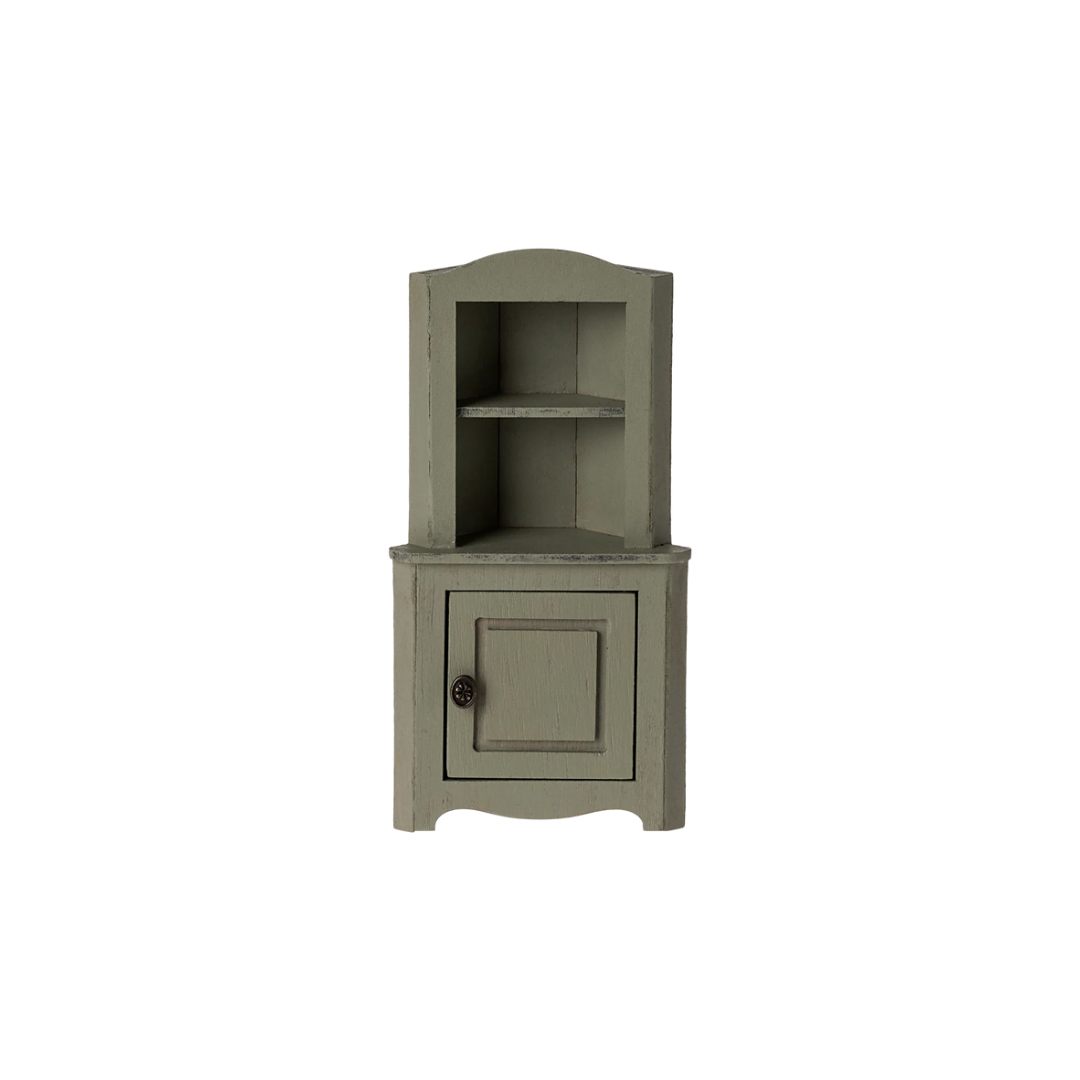 Maileg Corner cabinet, Mouse - Light green
