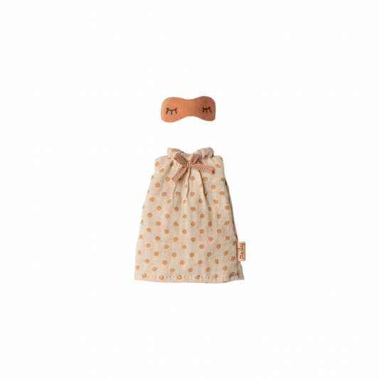 Maileg Nightgown, Mum mouse - Light grey