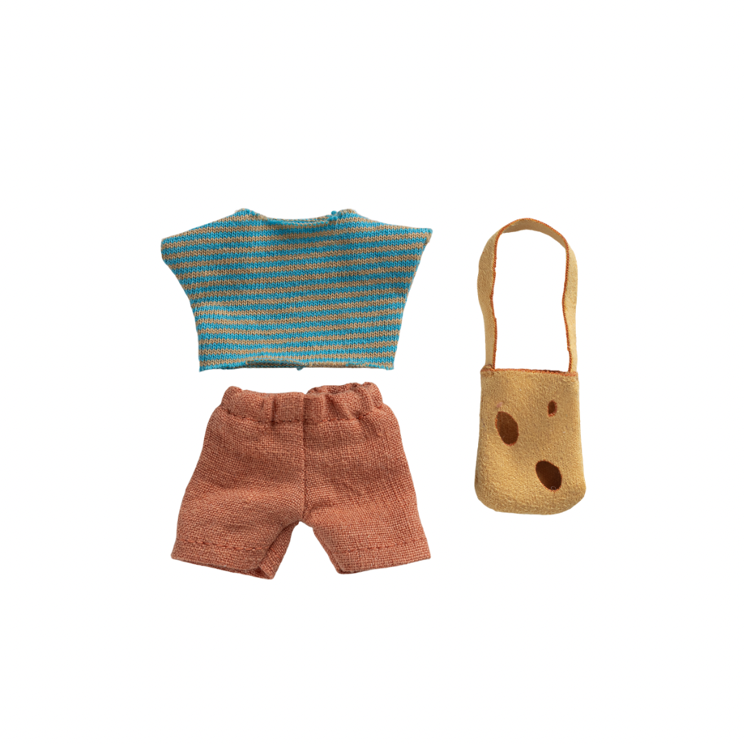 Maileg Clothes and bag, Little brother mouse