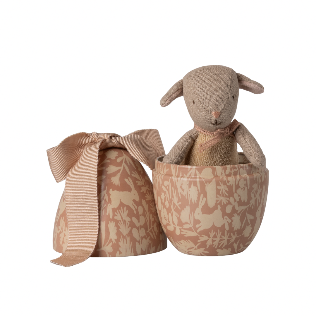 Maileg Easter egg with micro lamb, Small - Powder