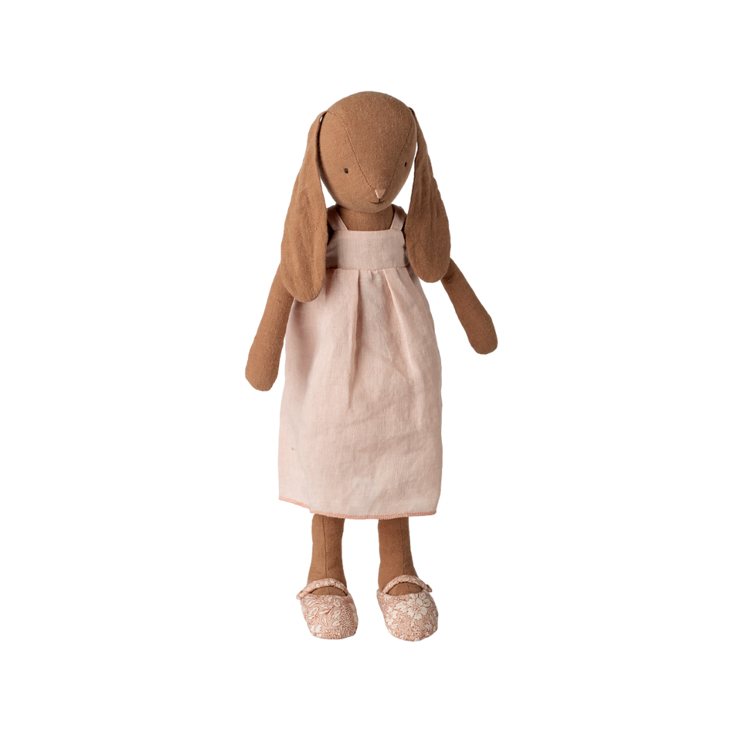 Maileg Bunny, Size 3 - Chocolate brown - Dress and shoes