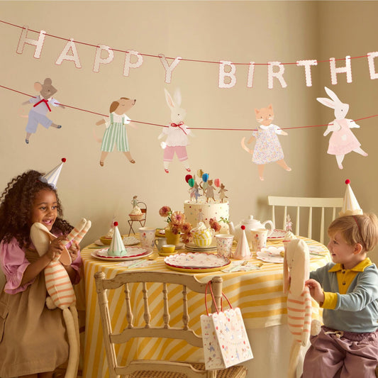 Meri Meri Animal Friends Happy Birthday Garland