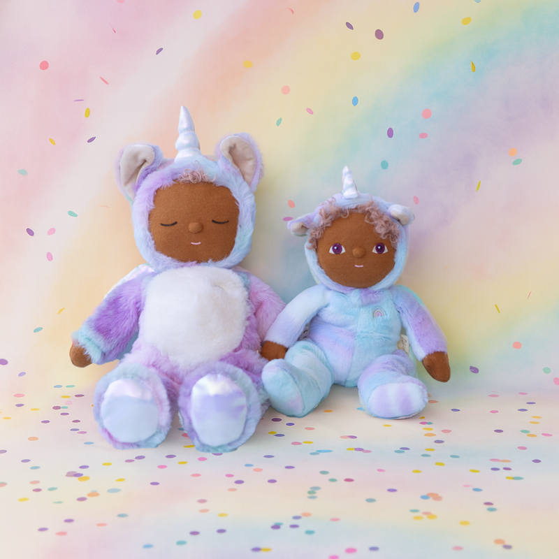 Olli Ella Cozy Dinkum Unicorn - Stardust - Rainbow