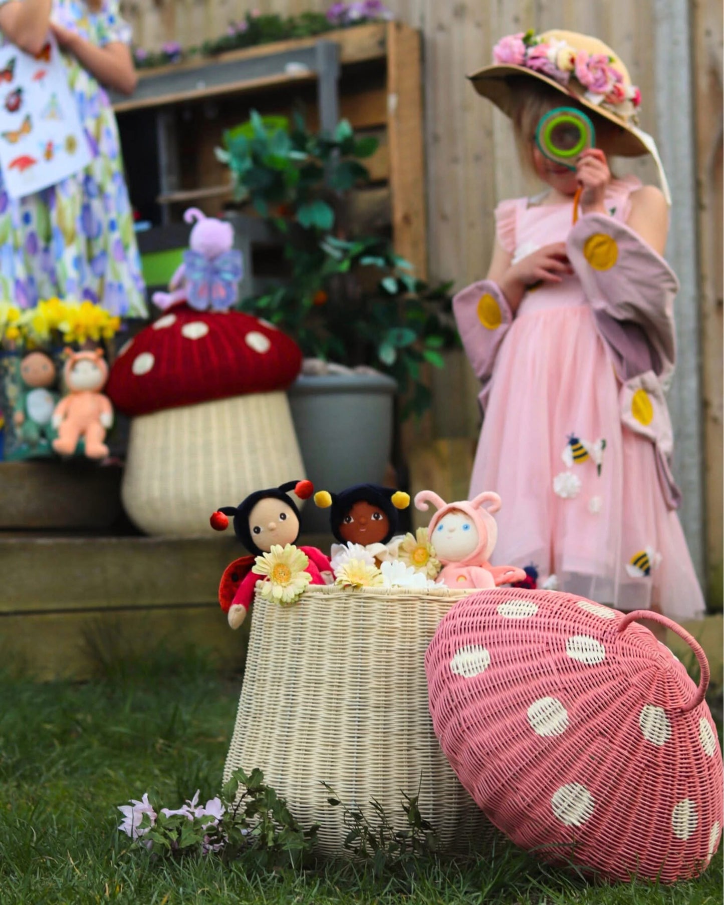 Olli Ella Dinky Dinkum Dolls - Gideon Grasshopper - Green