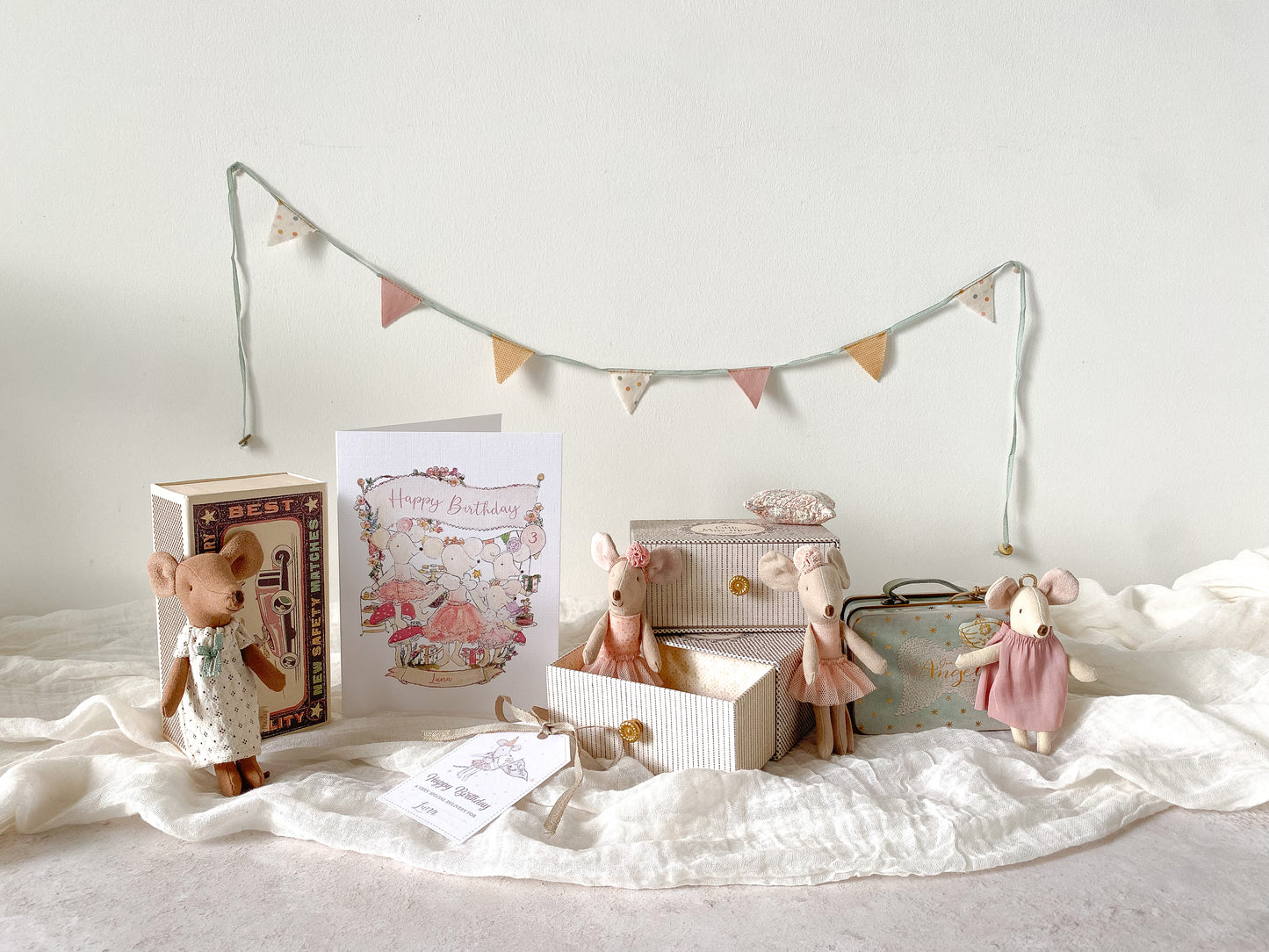 Maileg Sister Mouse Birthday Box