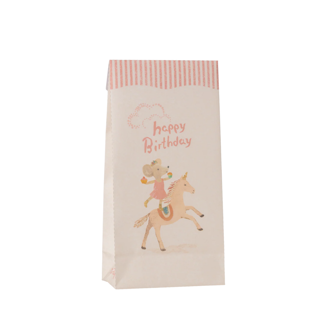 Maileg Goodie bag - Happy birthday - Unicorn, 12 pcs.
