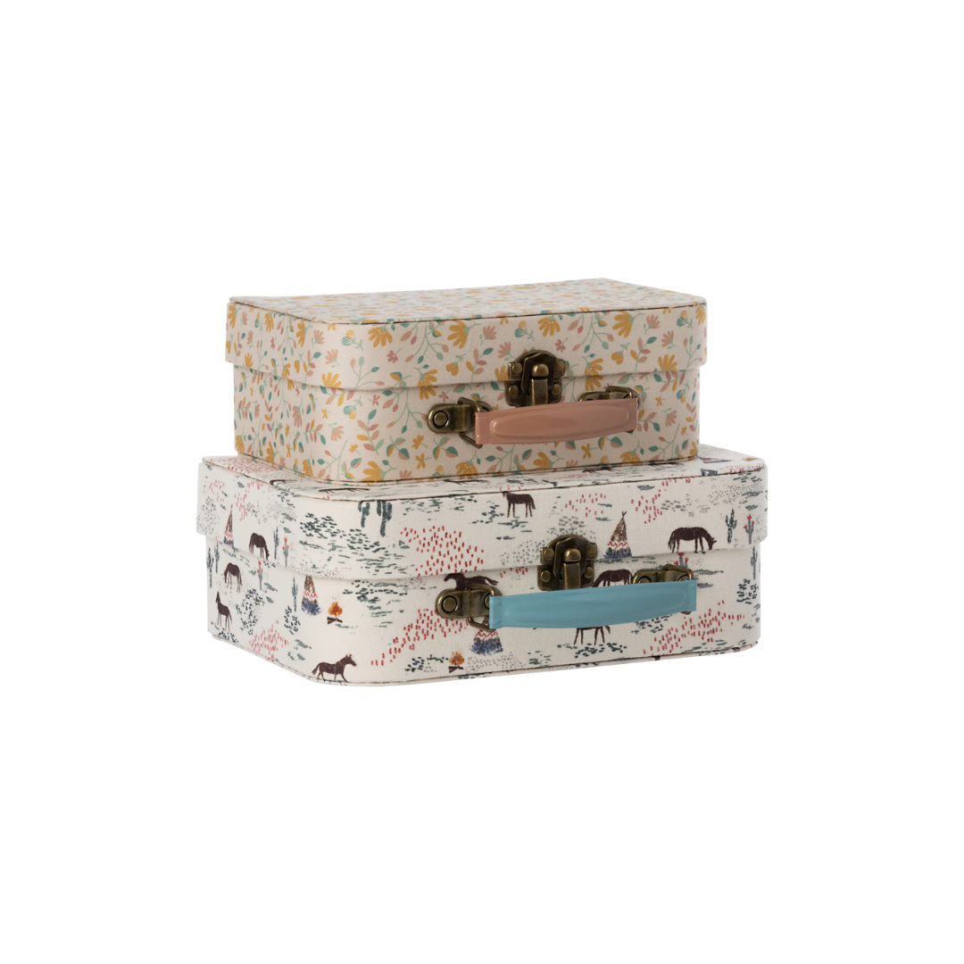 Maileg Suitcases with fabric, 2 pcs. Set