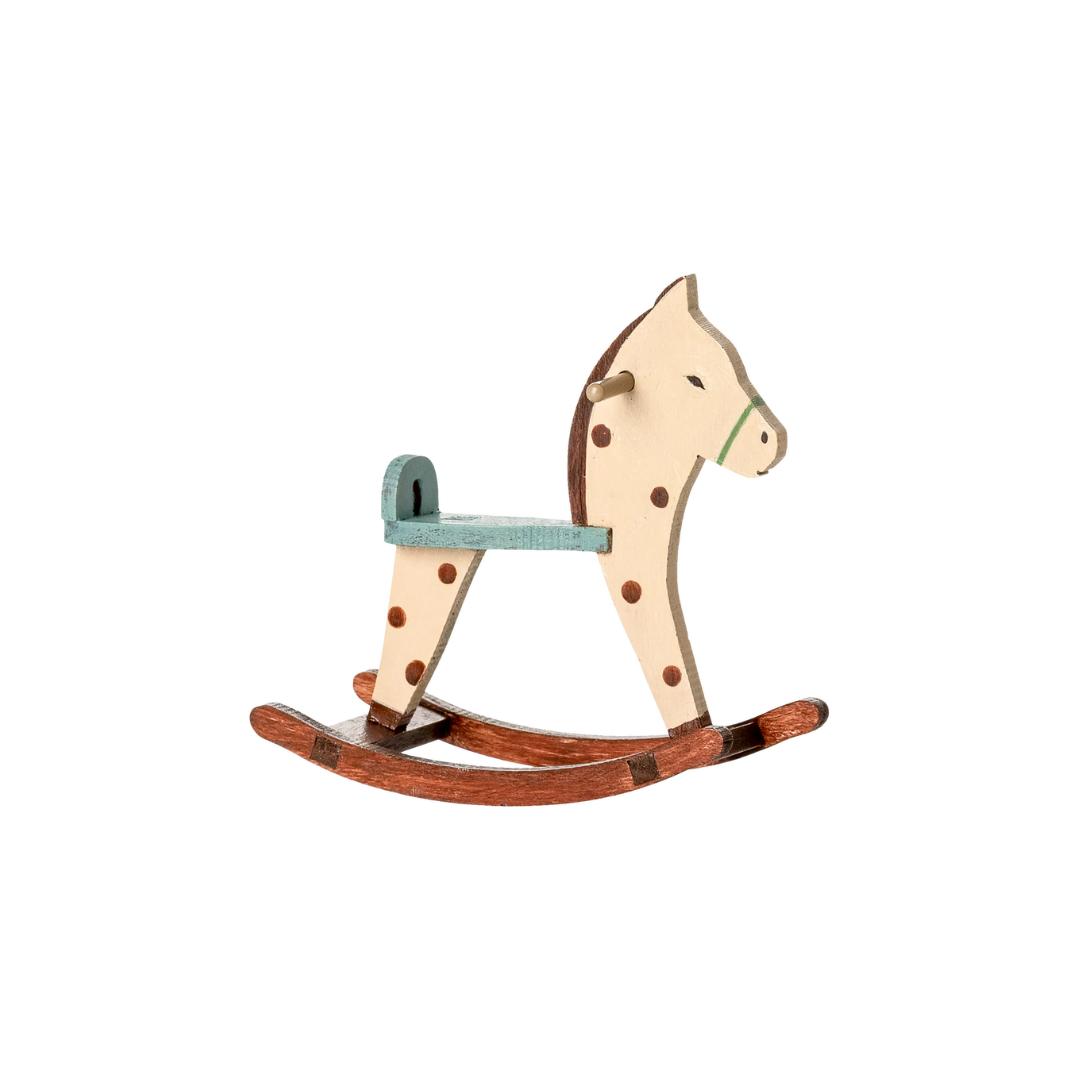 Maileg Rocking horse, Mouse - Spotted