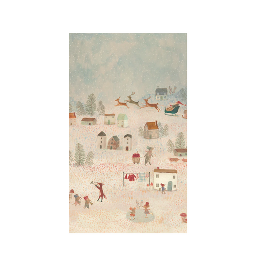 Maileg Gift wrap, 10 m - Santa is coming
