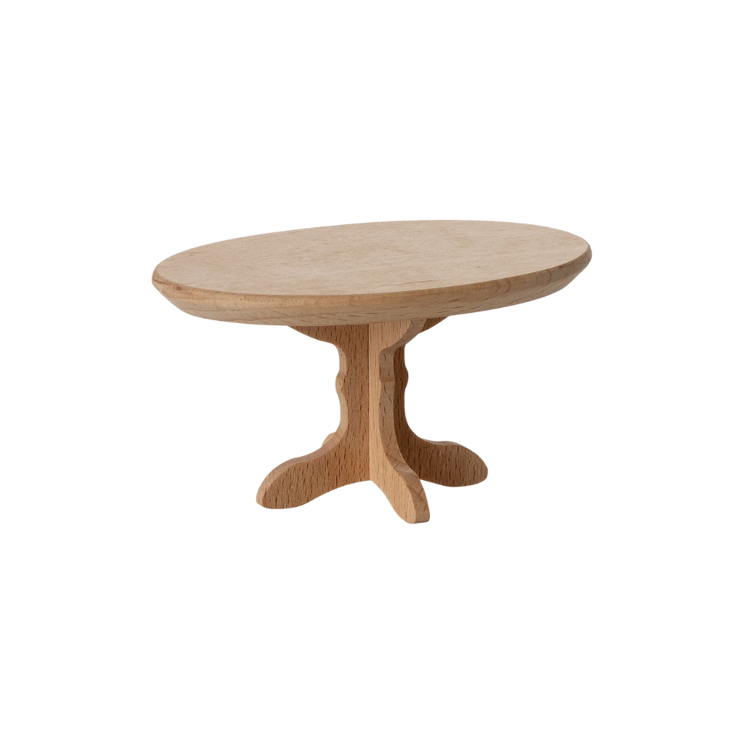 Maileg Oval Coffee Table, Mouse - Nature