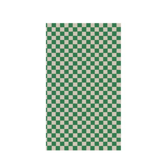 Maileg Gift wrap, 10 m - Checker - Green
