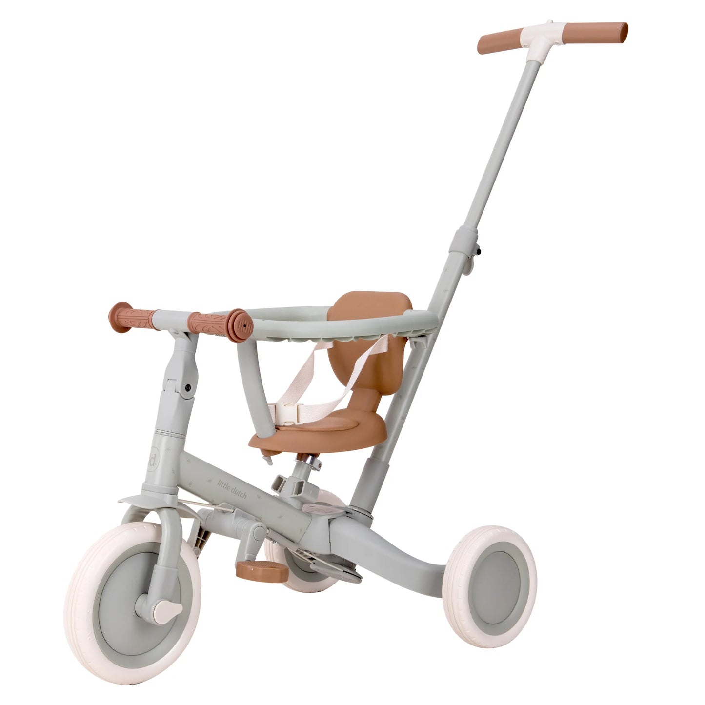 Little Dutch 4 in 1 Tricycle with Push Bar - Green