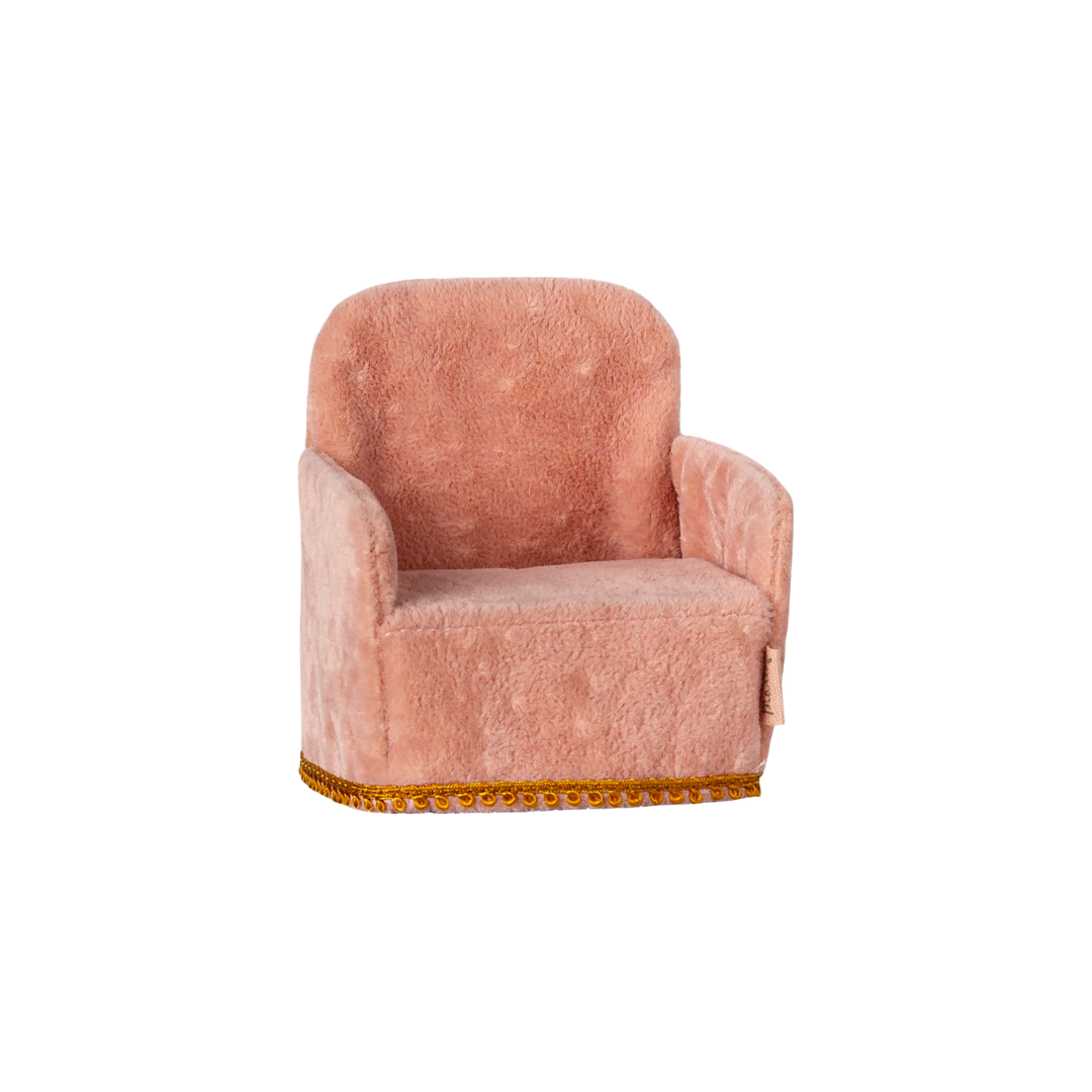 Maileg Folding chair, Mouse - Rose