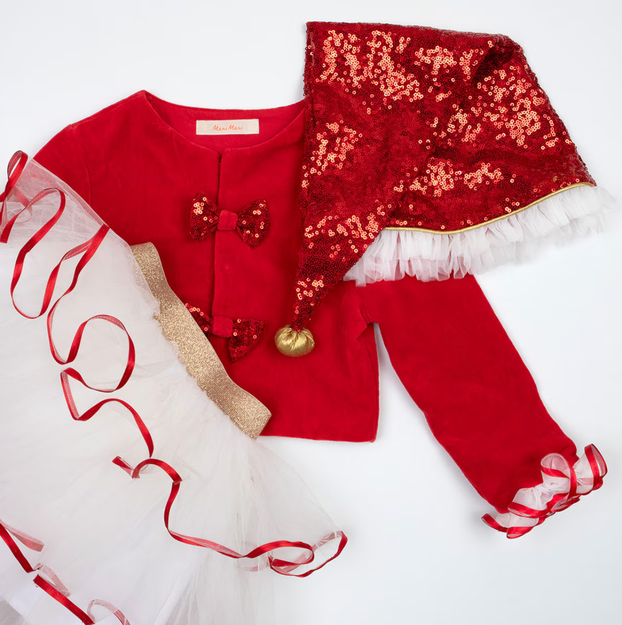 Meri Meri Santa's Little Helper Costume Age 3-4