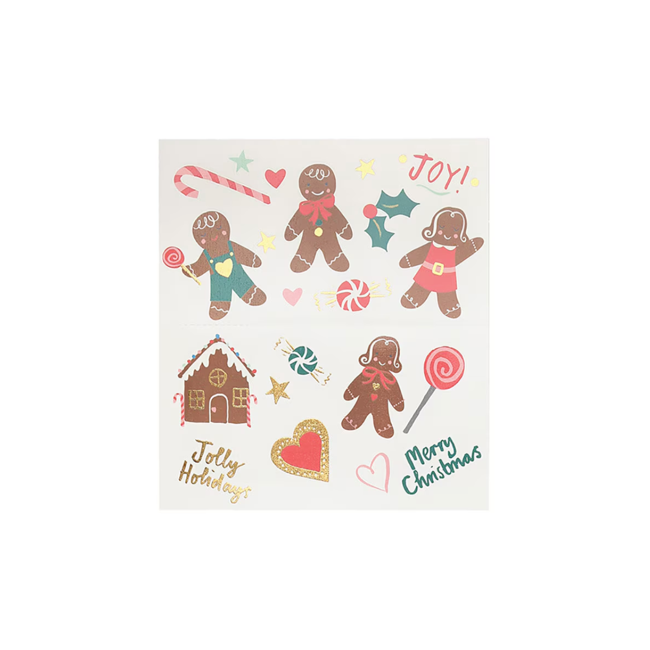 Meri Meri Gingerbread Temporary Tattoos