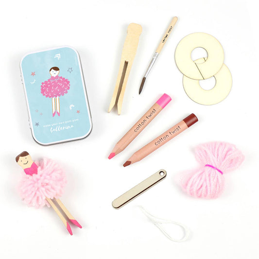 Cotton Twist Make Your Own Pom Pom Ballerina Gift Kit