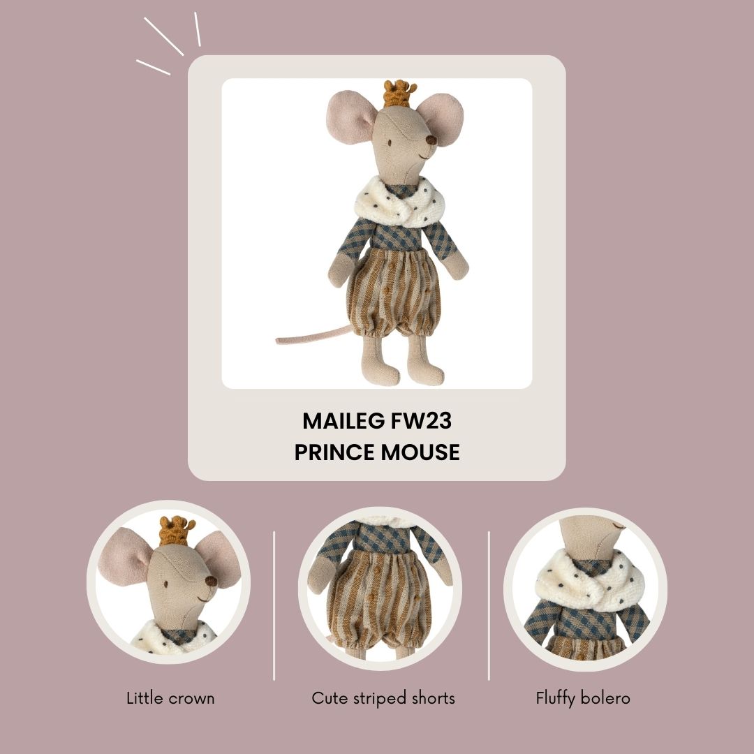 Maileg FW23 Prince mouse, Big brother